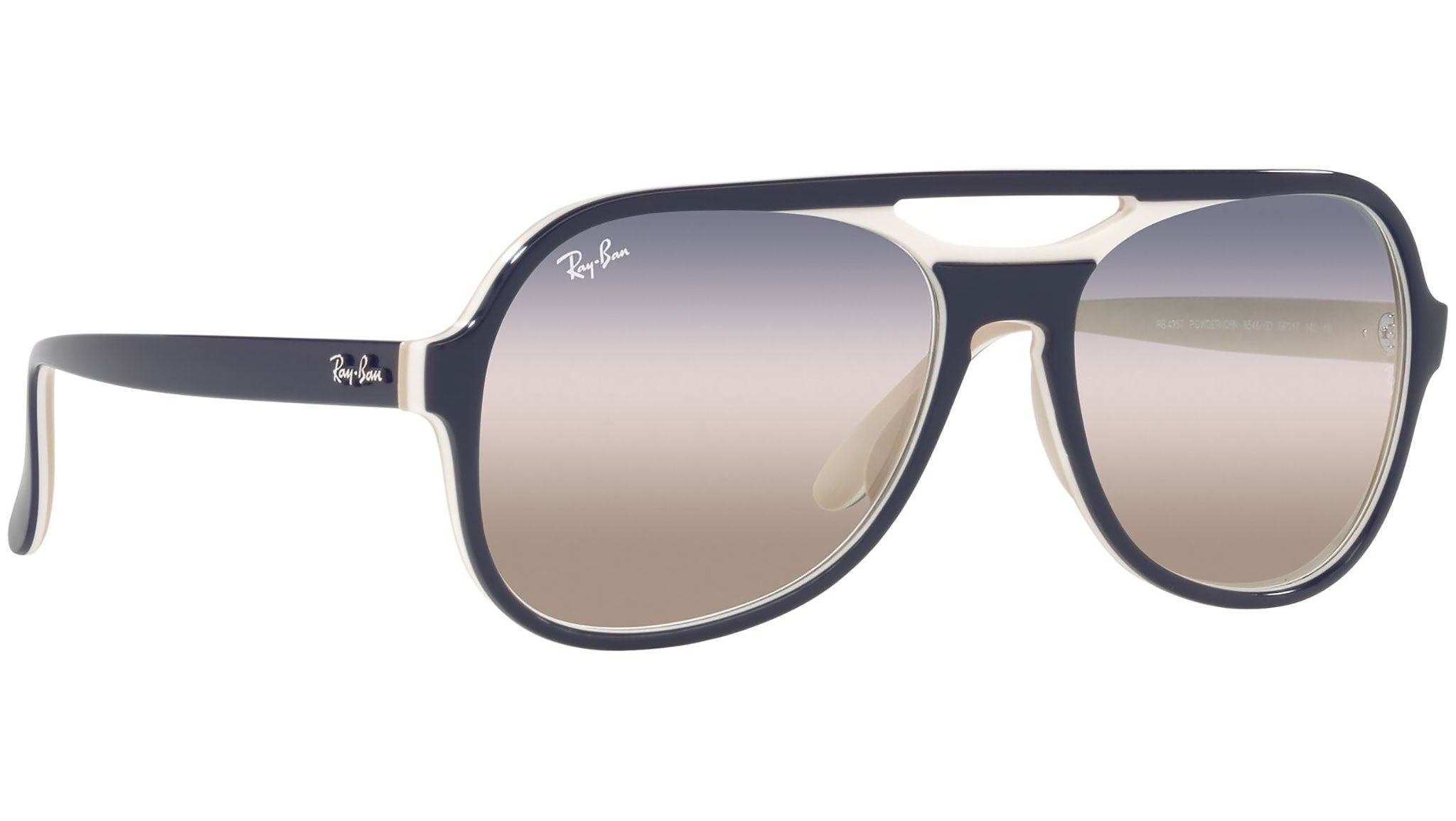 Ray-Ban Powderhorn RB4357 6548GD Blue Sunglasses