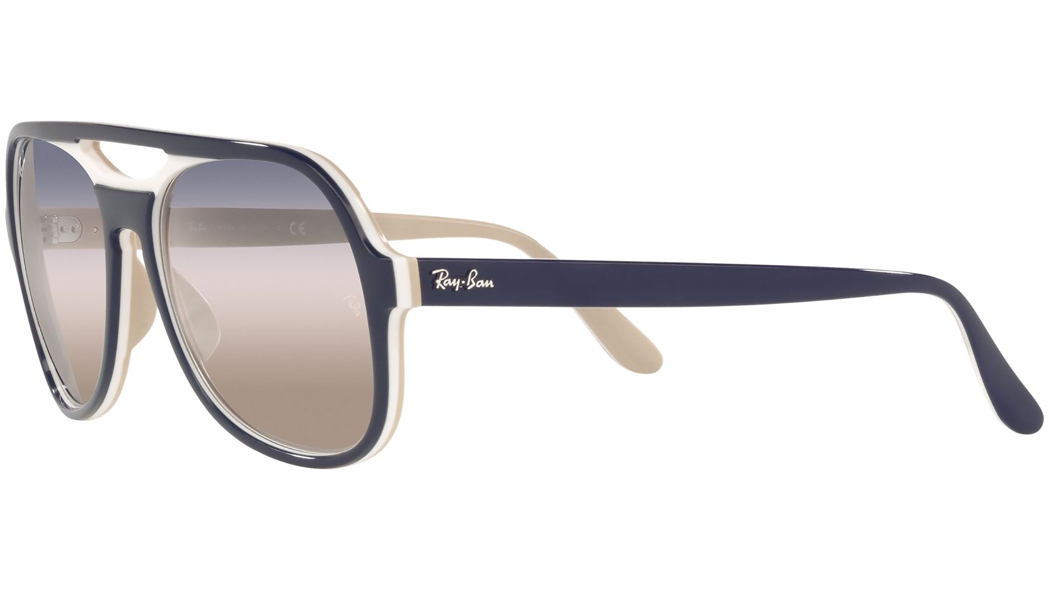 Ray-Ban Powderhorn RB4357 6548GD Blue Sunglasses