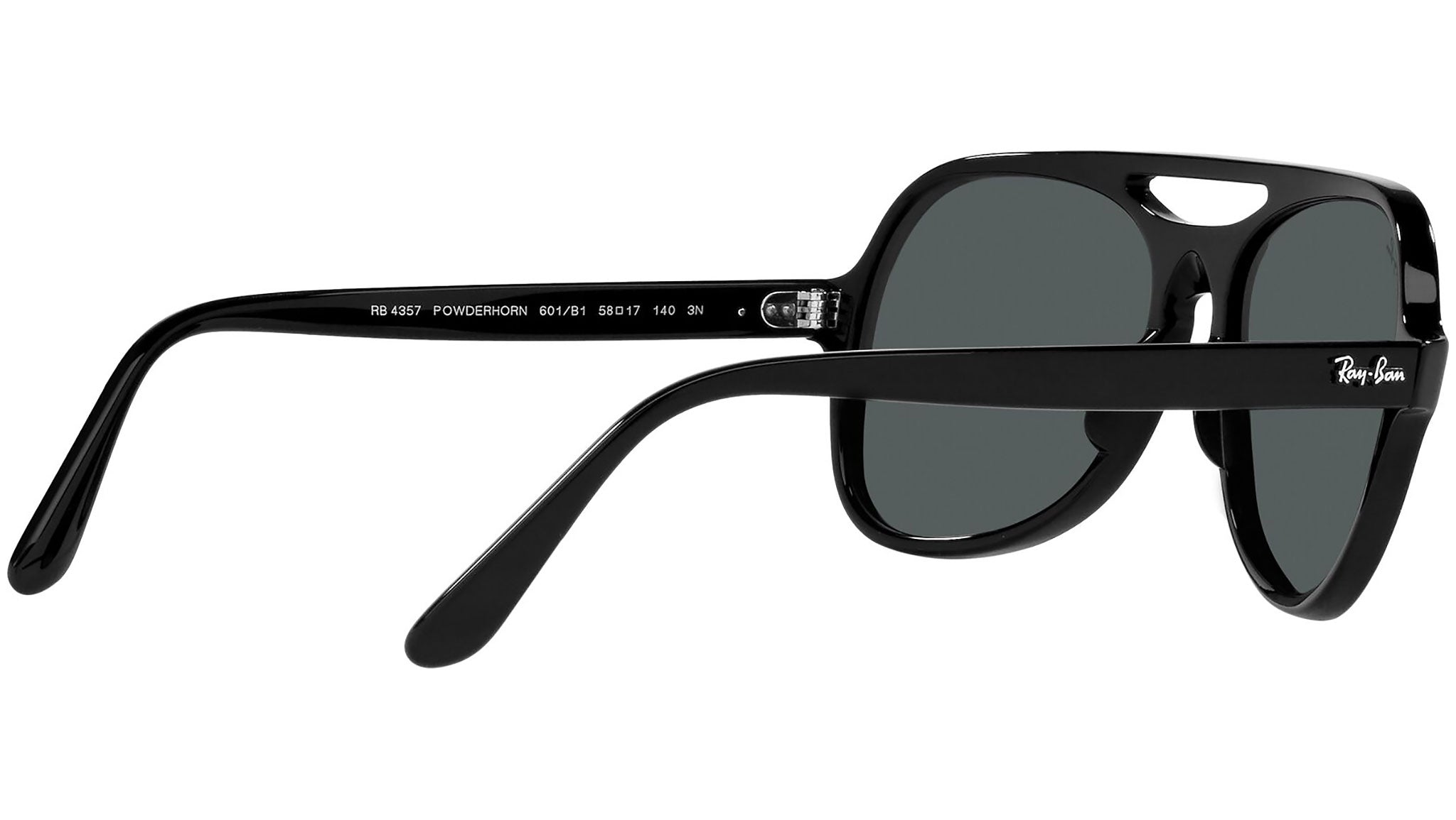 Ray-Ban Powderhorn RB4357 601/B1 Black Sunglasses