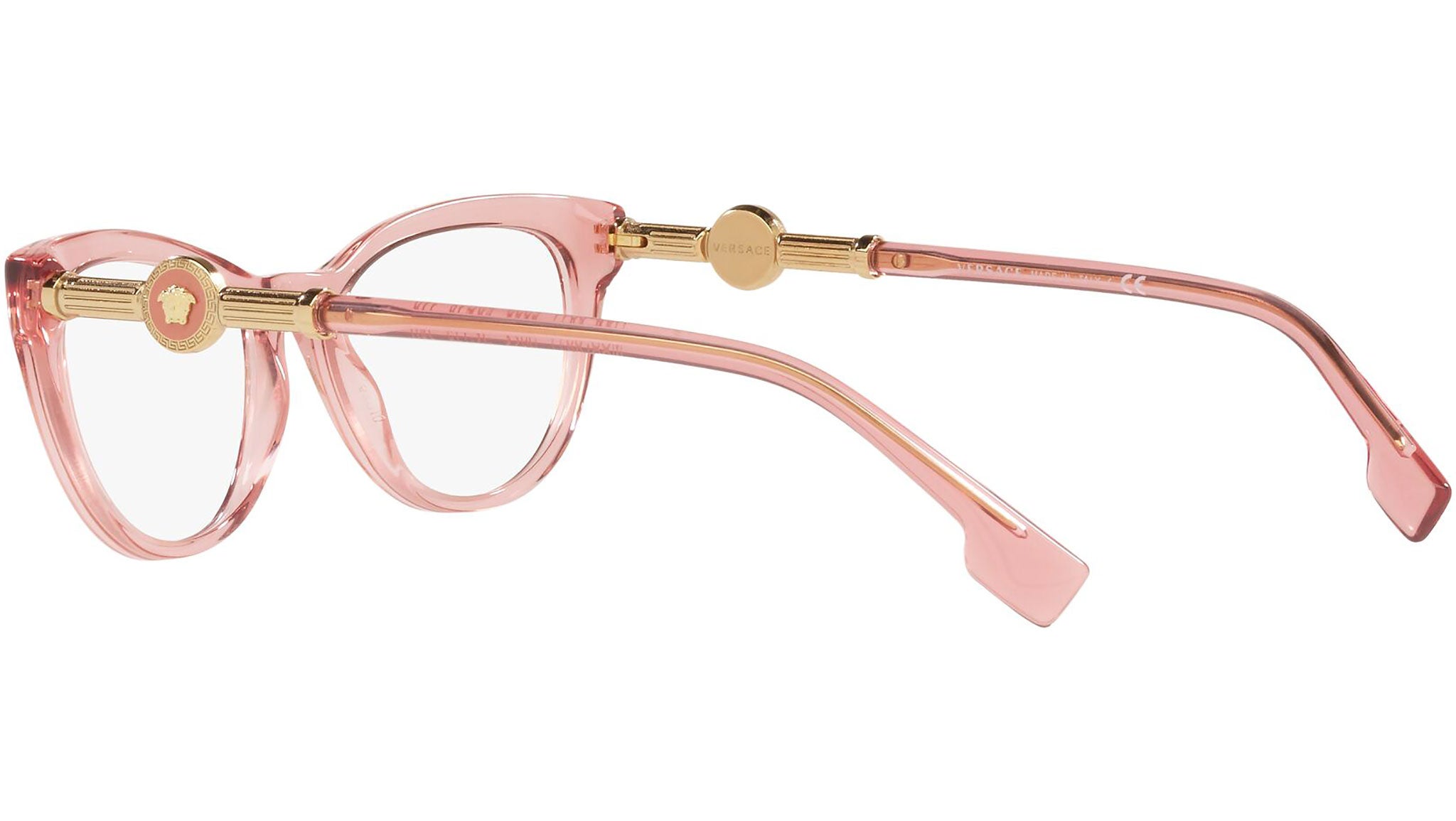 Versace VE3347 Eyeglasses 5435 Pink Transparent