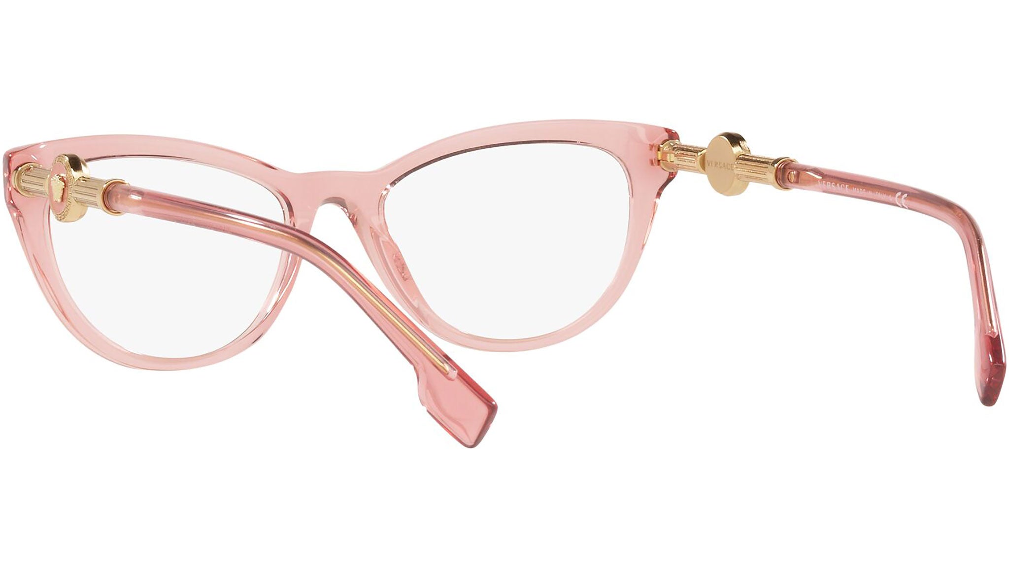 Versace VE3347 Eyeglasses 5435 Pink Transparent