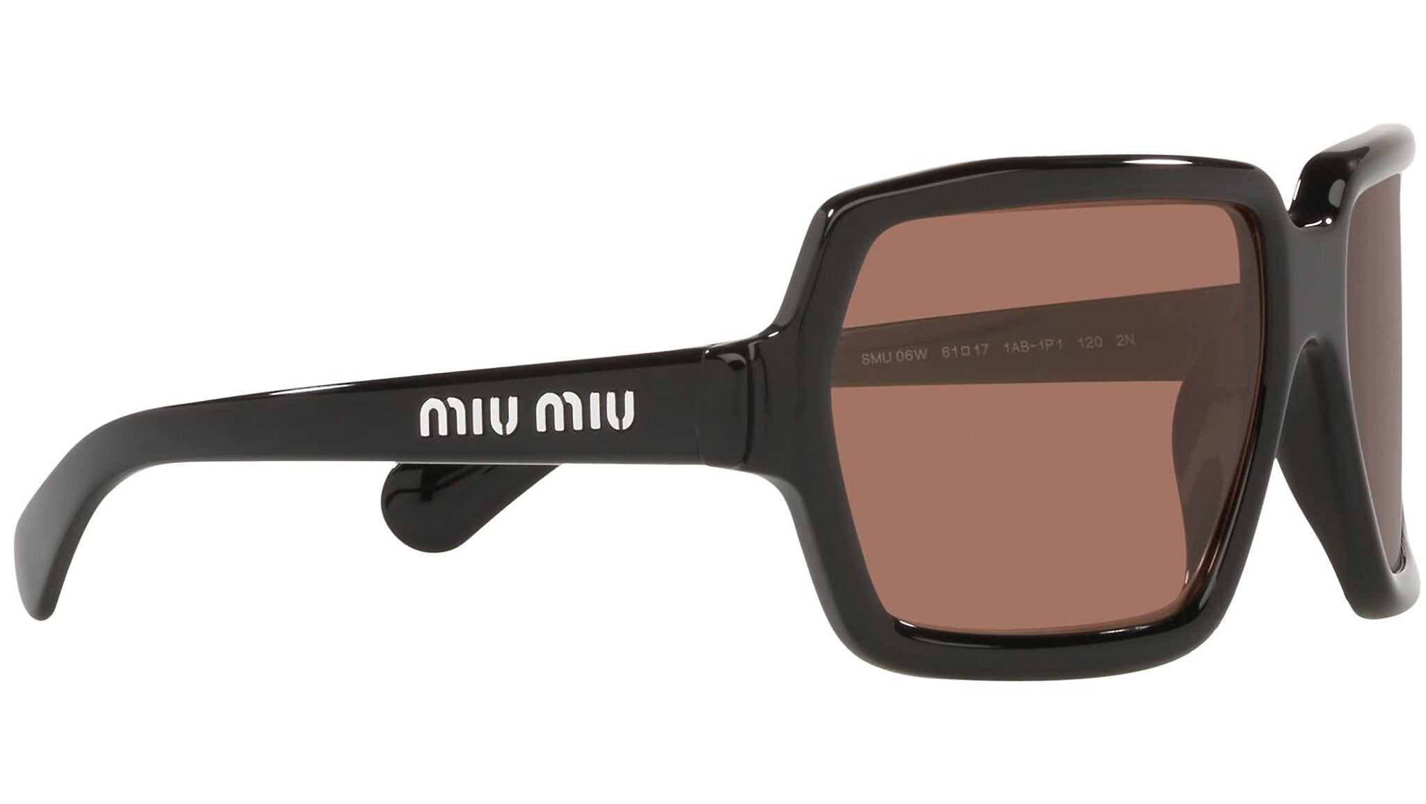 Miu Miu MU 06WS Sunglasses 1AB1P1 Black