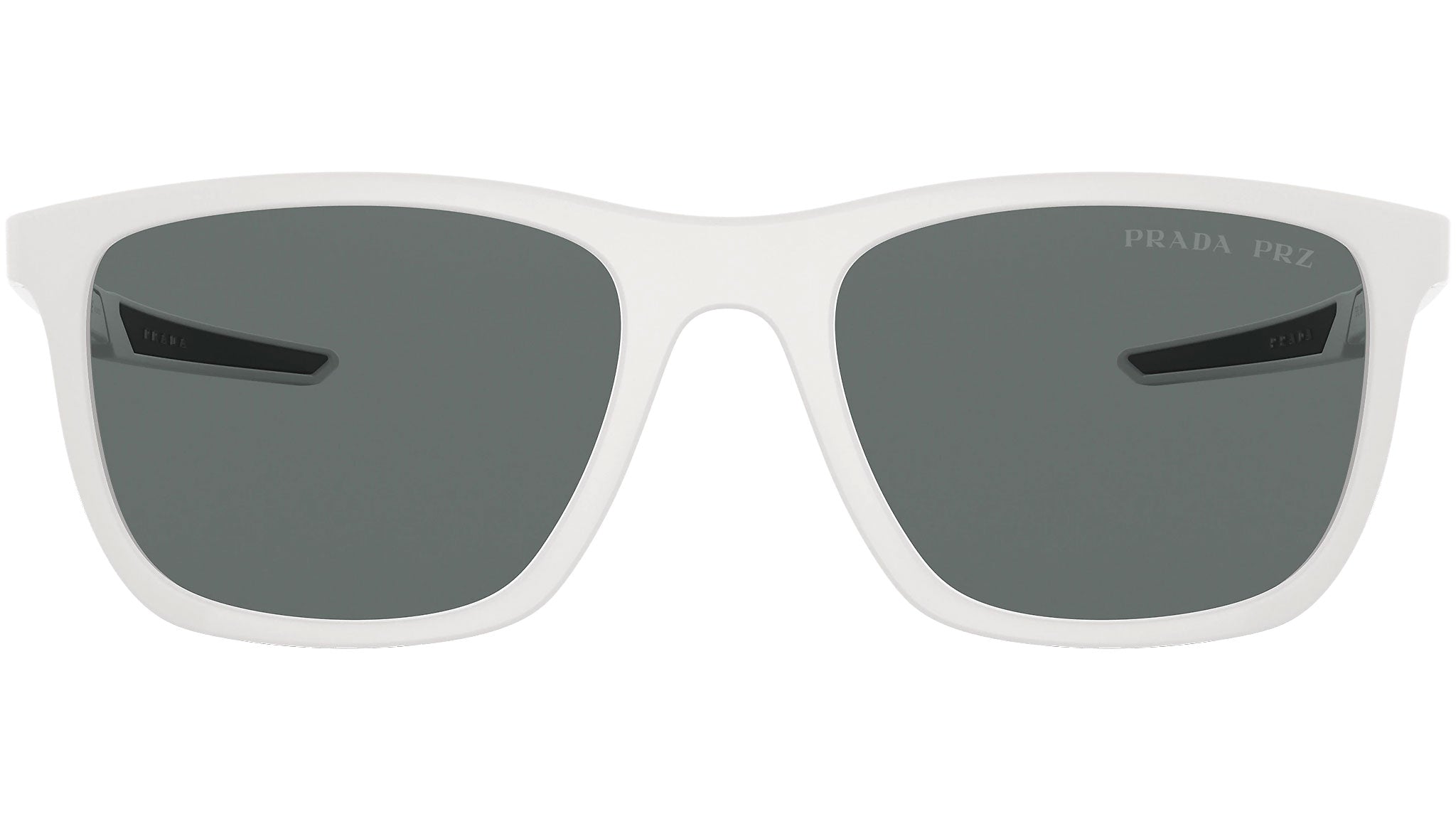 Prada Linea Rossa PS 01WS Men's Pillow Polarised Sunglasses, Grey/Matte  Silver at John Lewis & Partners