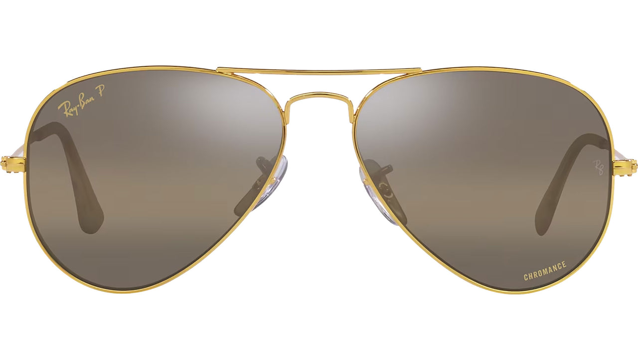 Aviator Chromance RB3025 9196G5 Gold Brown