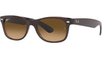 New Wayfarer RB2132 6608M2 matte brown on transparent bro