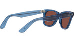 Wayfarer RB2140 6587C5 transparent blue