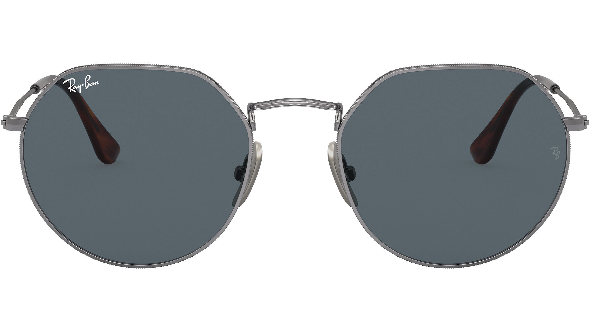 Buy Ray-Ban Gunmetal Sunglasses 0RB3707 Irregular Gunmetal Frame Grey Lens  (57) online