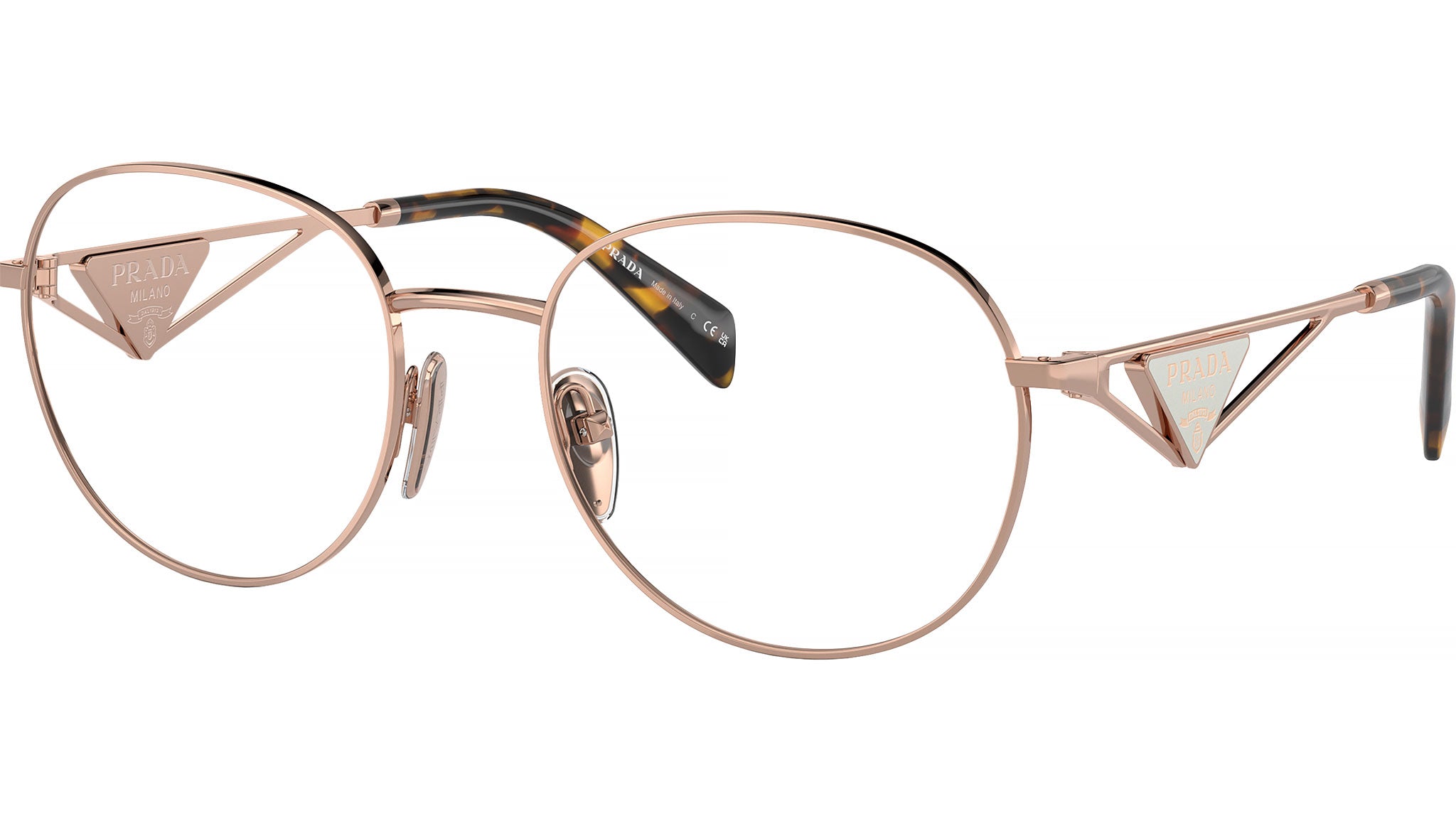 Prada PR A50V Eyeglasses SVF1O1 Rose Gold