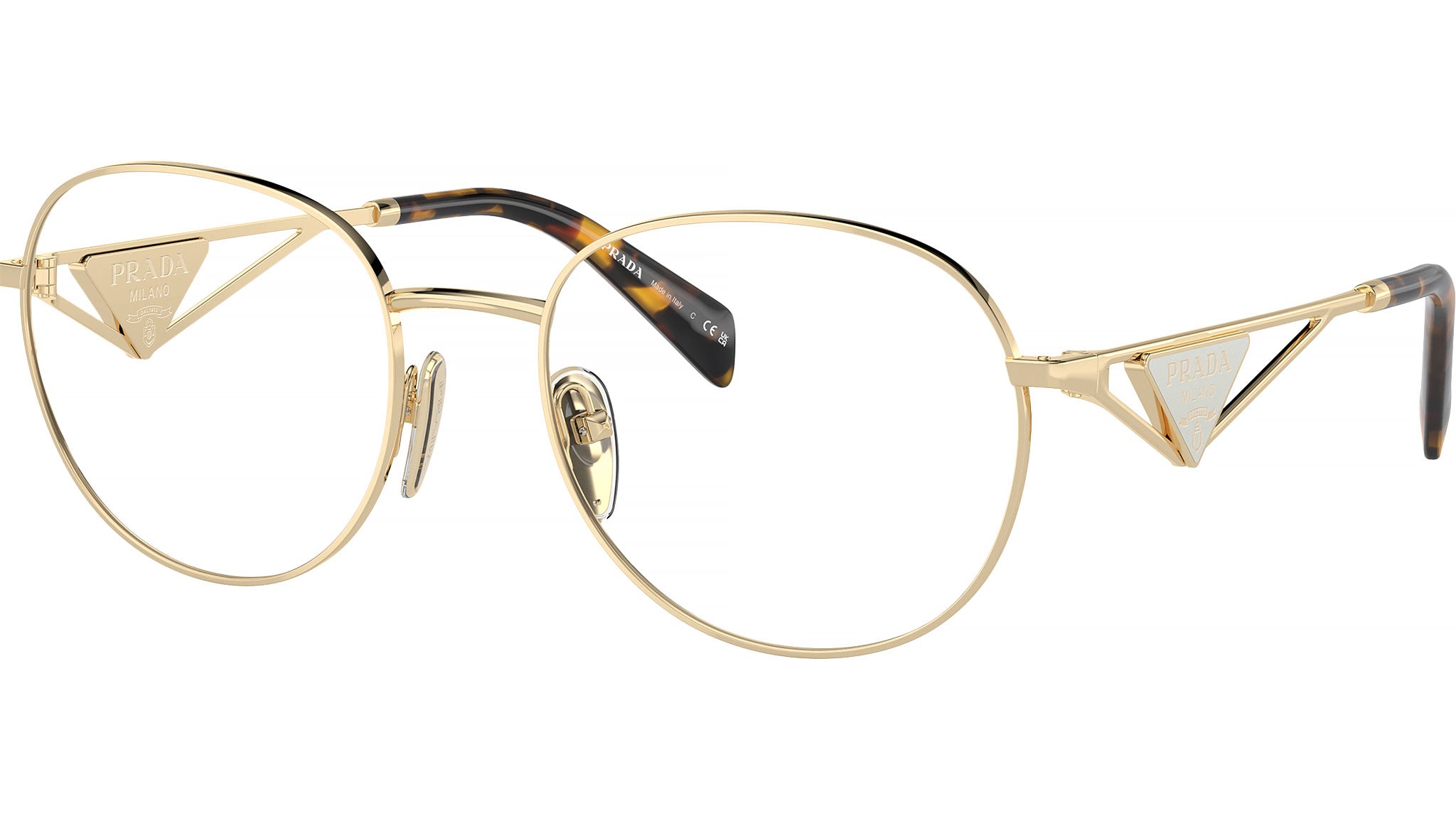 Prada PR A50V Eyeglasses ZVN1O1 Pale Gold