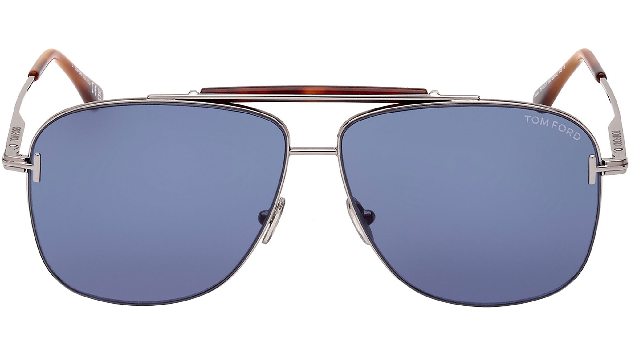 Tom Ford Jaden FT1017 Sunglasses 14V Shiny Light Ruthenium